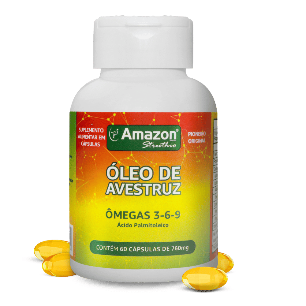 Ômegas da Amazônia - Pote de Óleo de Avestruz